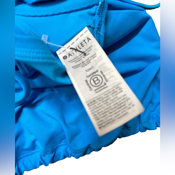 ATHLETA turquoise Seascape Blousy Tankini swim top size 32 B/C NWOT - Picture 8 of 9